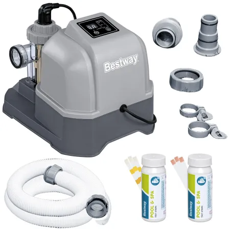 Generador de cloro 12g/h para piscinas de jardín Bestway 58775, eficiente y fiable