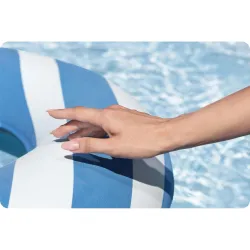 Sillón hinchable Comfort Plush, ideal para jardín o playa, apto para niños y adultos