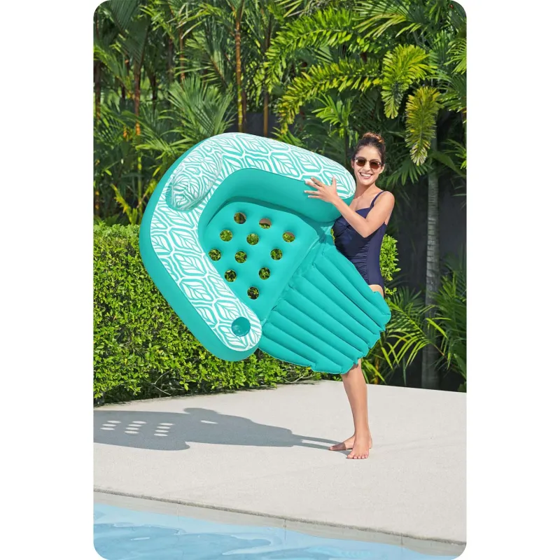 Sillón hinchable Comfort Plush Pro, elegante y cómodo para disfrutar en la piscina