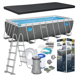 Piscina Bestway 561MB con Estructura de Acero 488 x 244 x 122 cm 10en1