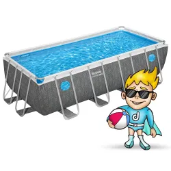 Piscina Bestway 561MB 488 x 244 x 122 cm azul para el jardín