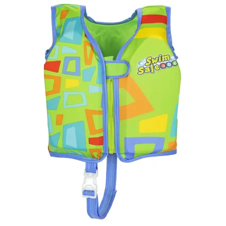 Chaleco de natación verde para niños M/L Bestway 32177, seguro y cómodo para nadadores jóvenes