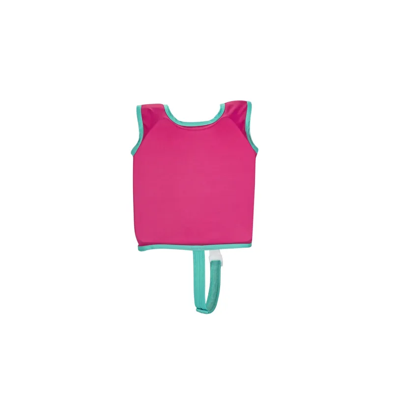 Chaleco de natación ligero rosa para niños, diseñado para la comodidad