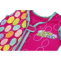 Chaleco de natación rosa, ideal para uso en piscina y playa