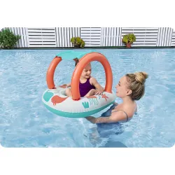 Ponton para niños con dosel, perfecto para jardín o playa