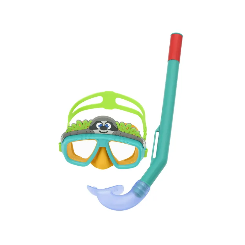 Juego de buceo para niños turquesa, ideal para las vacaciones de verano en la playa