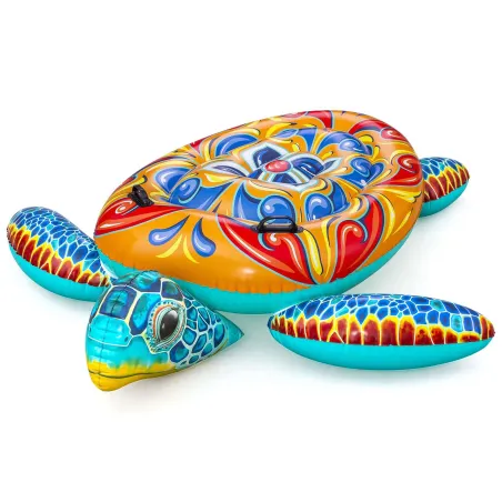 Colchón hinchable en forma de tortuga 186 x 168 cm para agua Bestway 41523