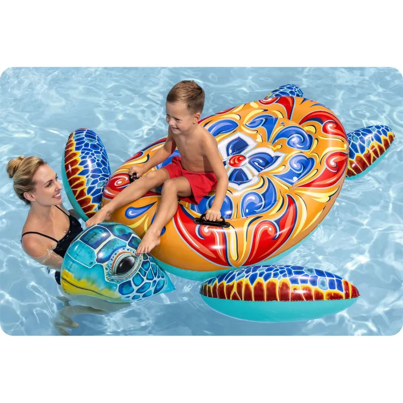 Colchón hinchable tortuga 186 x 168 cm de material resistente Bestway 41523