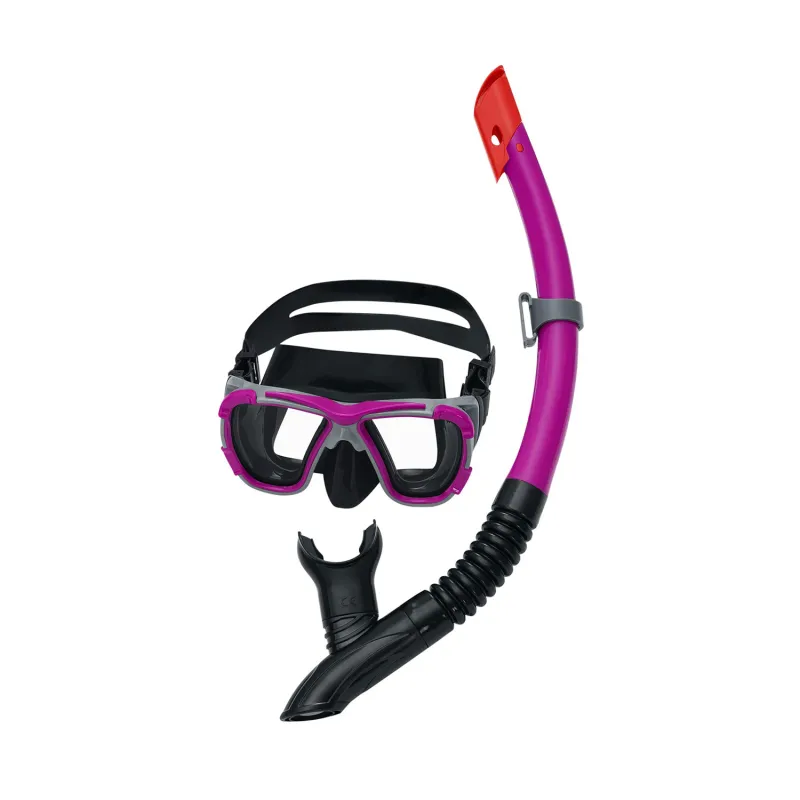 Equipo de buceo púrpura, elegante y funcional, para niños y adultos