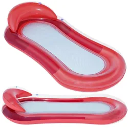 Colchón inflable rojo para natación Bestway 43103, accesorio acuático cómodo