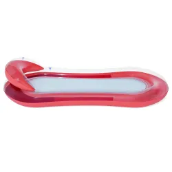 Colchón inflable rojo para natación Bestway 43103, ideal para relajarse en el jardín o en la piscina