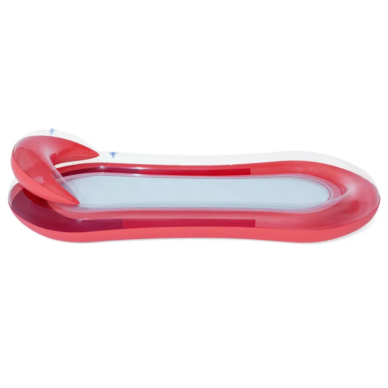 Colchón inflable rojo para natación Bestway 43103, ideal para relajarse en el jardín o en la piscina