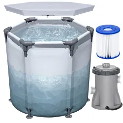 Barril de baño de hielo 253L, ideal para relajarse en el agua, piscina exterior