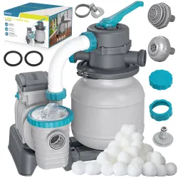 Bomba de arena para piscina + bolas filtrantes 6056 l/h Bestway 58497