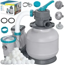 Bomba de arena para piscina + bolas filtrantes 8327 l/h Bestway 58499