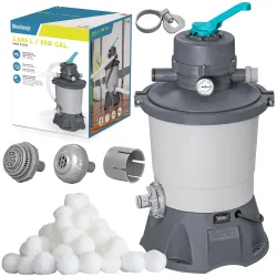 Bomba de Arena para Piscinas + Bolas Filtrantes 3596l/h Bestway 58515