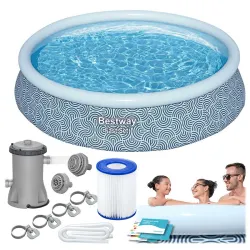Piscina de Jardín 396 x 84 cm 9-en-1 Bestway 57376N