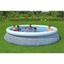 Piscina de Jardín 396 x 84 cm, color azul, ideal para el jardín