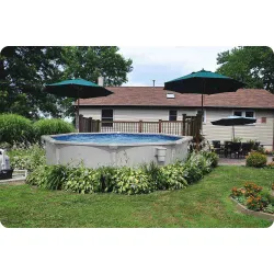 Piscina de jardín elegante 366 x 122 cm Bestway 56574