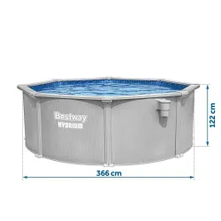 Piscina de jardín perfecta para relajarse 366 x 122 cm Bestway 56574