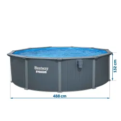 Piscina de Jardín 488 x 132 cm, ideal para niños y diversión familiar