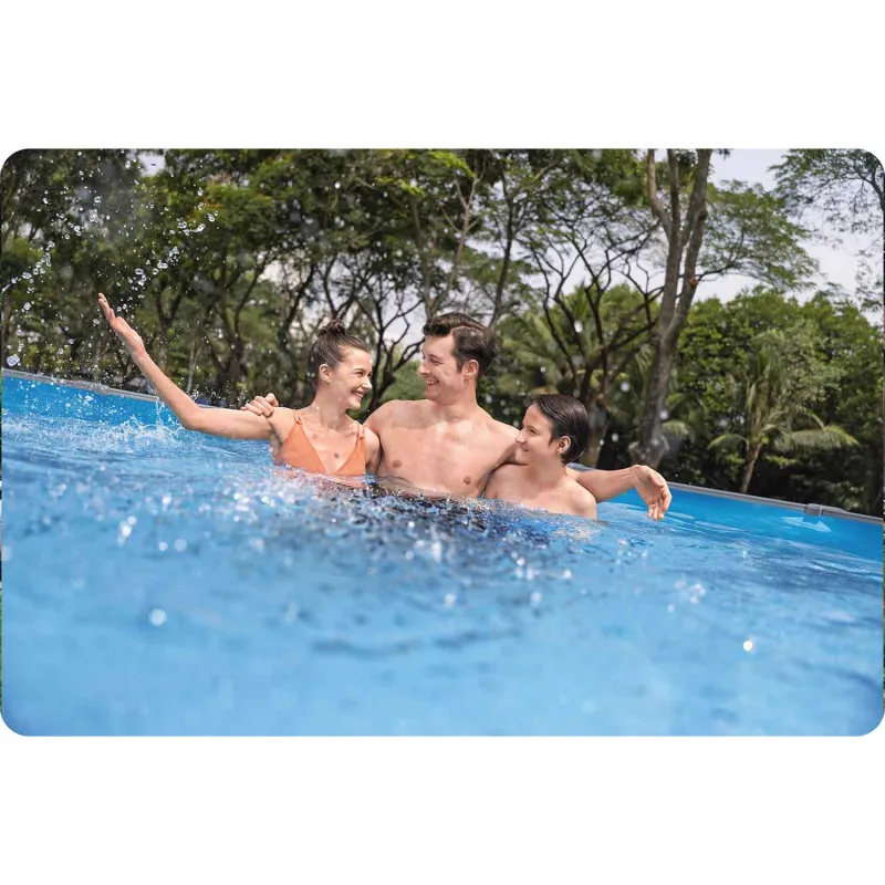 Piscina de Jardín 549 x 132 cm, ideal para relajarse en familia