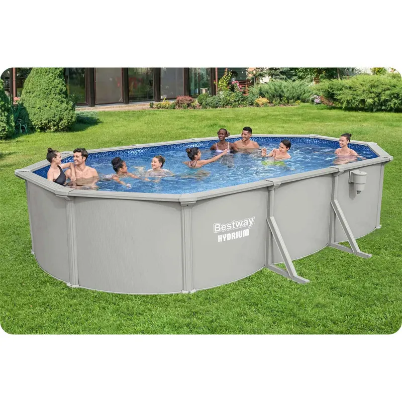 Piscina de paneles 610x366x122 cm, material duradero resistente a las condiciones climáticas