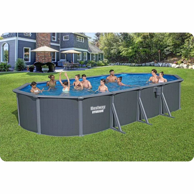 Piscina de jardín duradera 732x366x132 cm con paneles Bestway 561CW