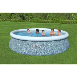 Piscina de jardín 457 x 107 cm adecuada para toda la familia