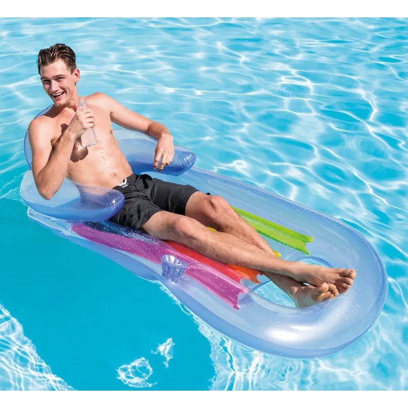 Colchón para niños, excelente para la playa, color azul