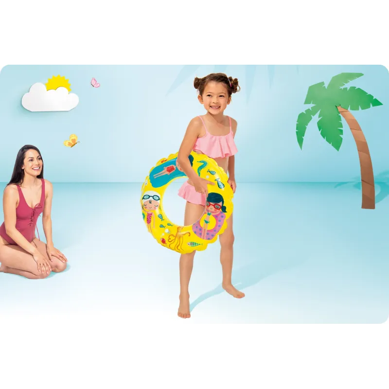 Flotador colorido de 61 cm, perfecto para divertirse en el agua