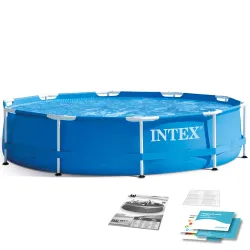 Piscina de jardín con estructura 305 x 76 cm INTEX 28200