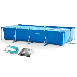 INTEX 28273 Piscina de jardín con estructura 450 x 220 x 84 cm