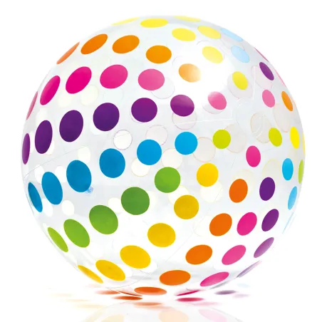 Gran balón de playa hinchable 107 cm, colores vibrantes para la diversión