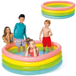 Piscina Hinchable Arcoíris 4 Anillas 168 x 46 cm INTEX 56441