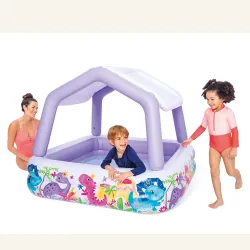 Piscina Hinchable con Toldo Acuario 157 x 157 x 122 cm INTEX 57470