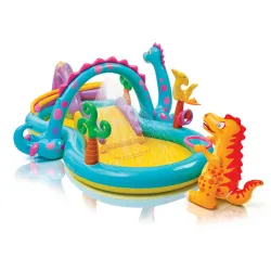 Centro de Juegos Hinchable Dinosaurios 302 x 229 x 112 cm INTEX 57135
