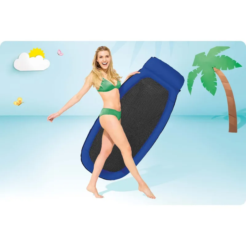 Colchón de playa colorido 178 x 94 cm, ideal para descansar junto a la piscina
