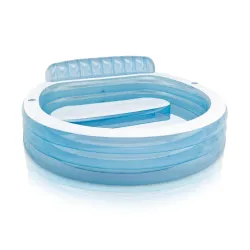 Piscina Hinchable con Banco 229 x 218 x 79 cm INTEX 57190