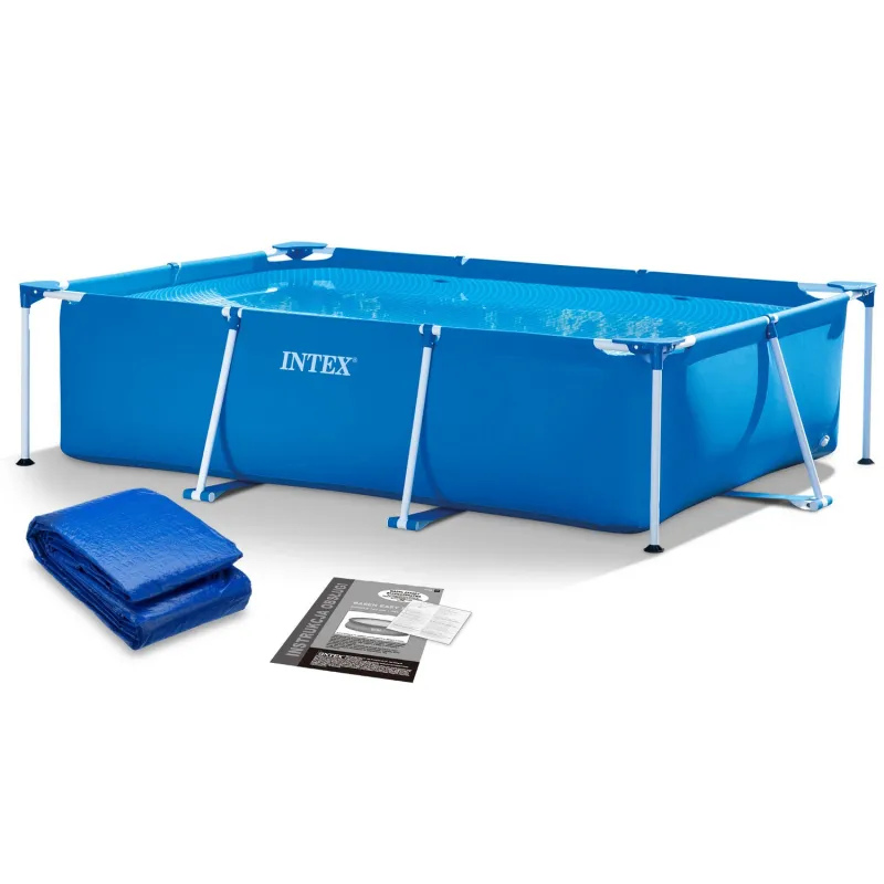 Piscina de jardín 300 x 200 x 75 cm conjunto 2en1 para uso exterior