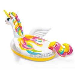 Unicornio hinchable 201 x 140 x 97 cm, perfecto para jardín o piscina