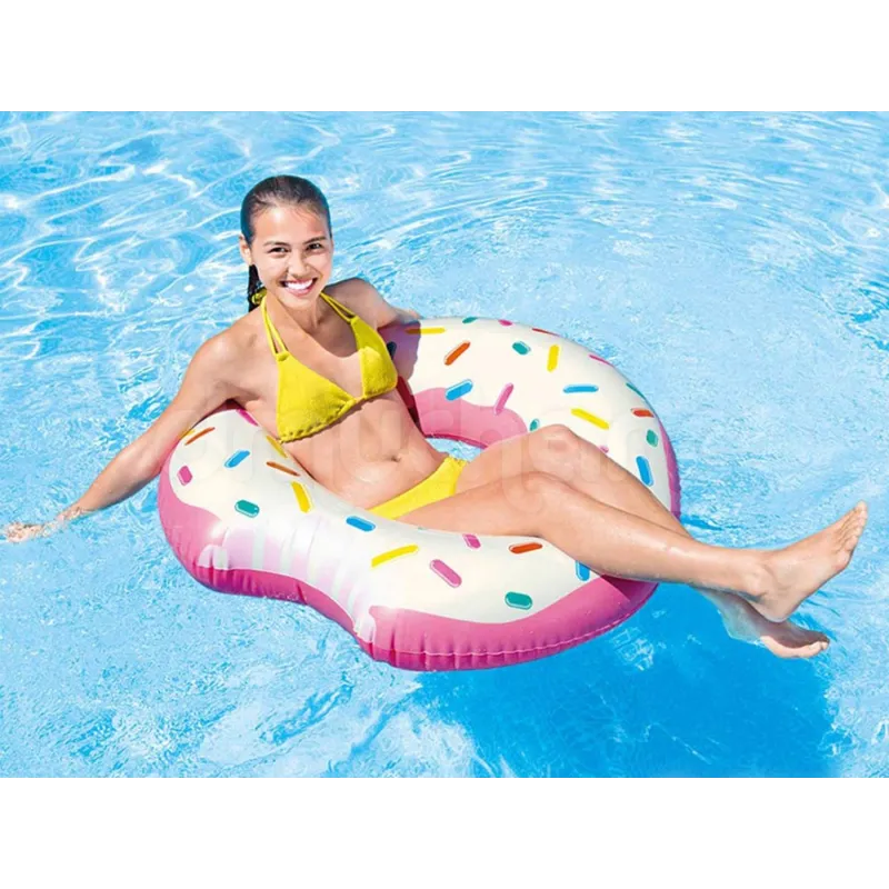 Flotador hinchable colorido, perfecto para fiestas en el jardín y días de playa