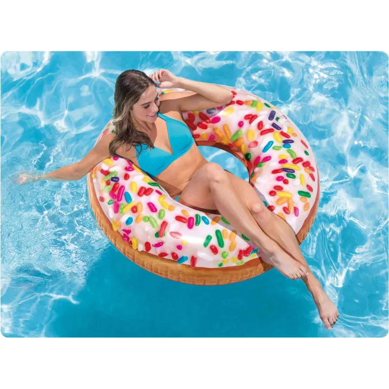 Flotador Donut 99 cm, perfecto para diversión en el jardín y la piscina