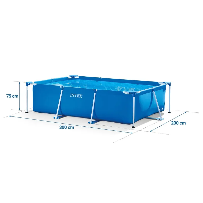 Set de 15 en 1 para Piscina de Jardín 300 x 200 x 75 cm INTEX 28272