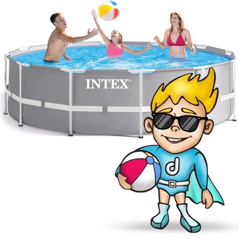 Piscina de jardín 366 x 99 cm perfecta para relajarse al aire libre