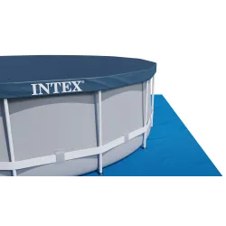 Piscina de jardín 549 x 122 cm con estructura metálica resistente