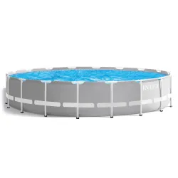 Piscina de jardín 549 x 122 cm hecha de acero resistente