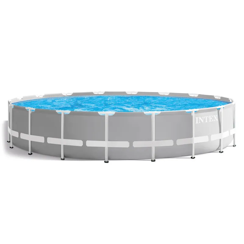 Piscina de jardín 549 x 122 cm hecha de acero resistente