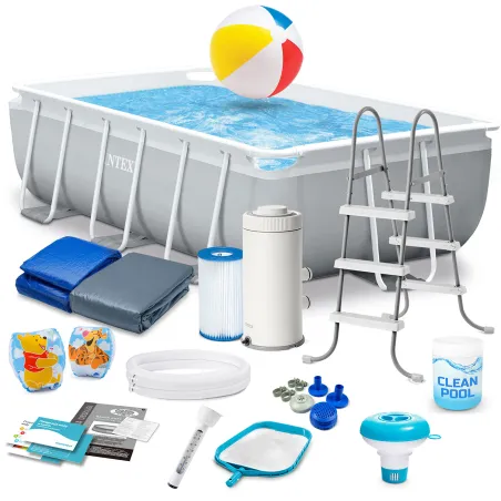 INTEX 26784 Piscina Desmontable 300 x 175 x 80 cm Set 18en1