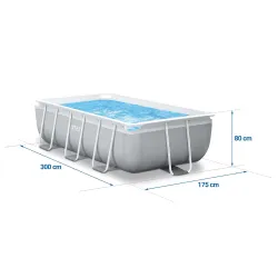 Piscina Desmontable azul 300 x 175 x 80 cm INTEX 26784
